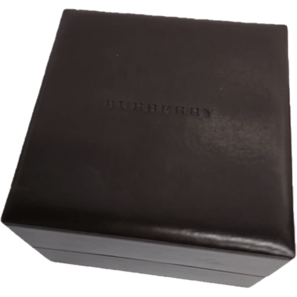 Burberry Watch Box (Empty) Brown Padded “Leather” Vinyl Presentation Storage Box